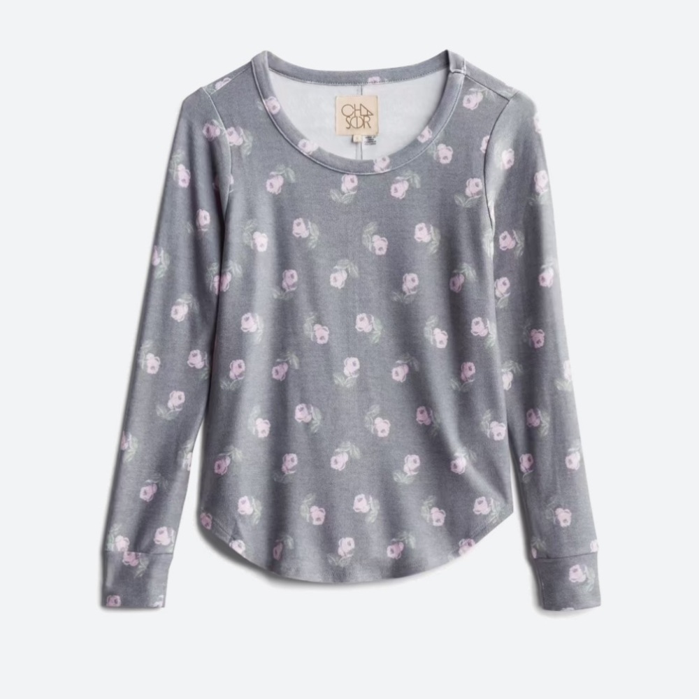 Chaser Lazia Brushed Scoop Neck Knit Top
